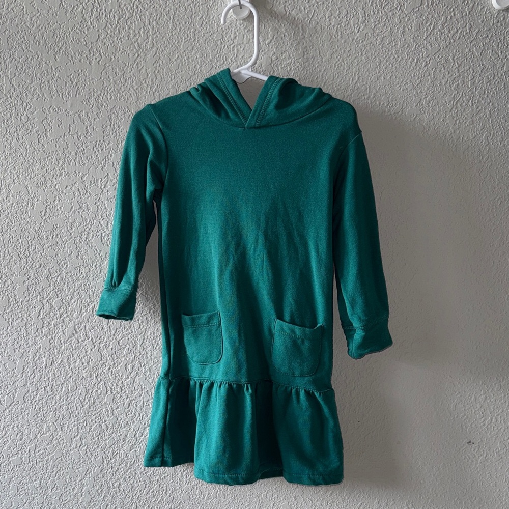 NWOT green hooded dress